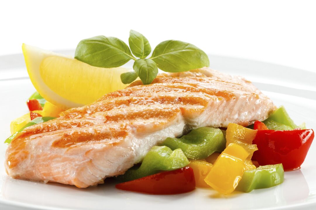 Ryby dusené alebo grilované vo vysokoproteínovej strave